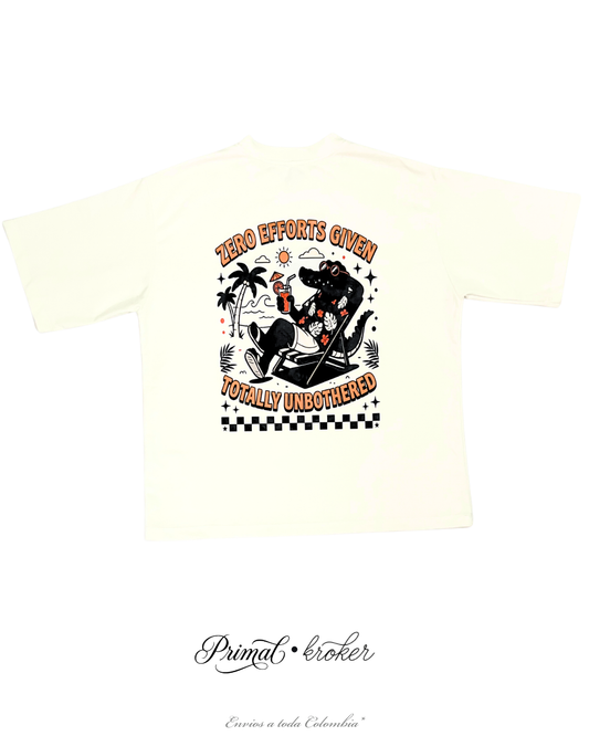Camiseta Oversize 'Kroker Beige' - Drop 01.