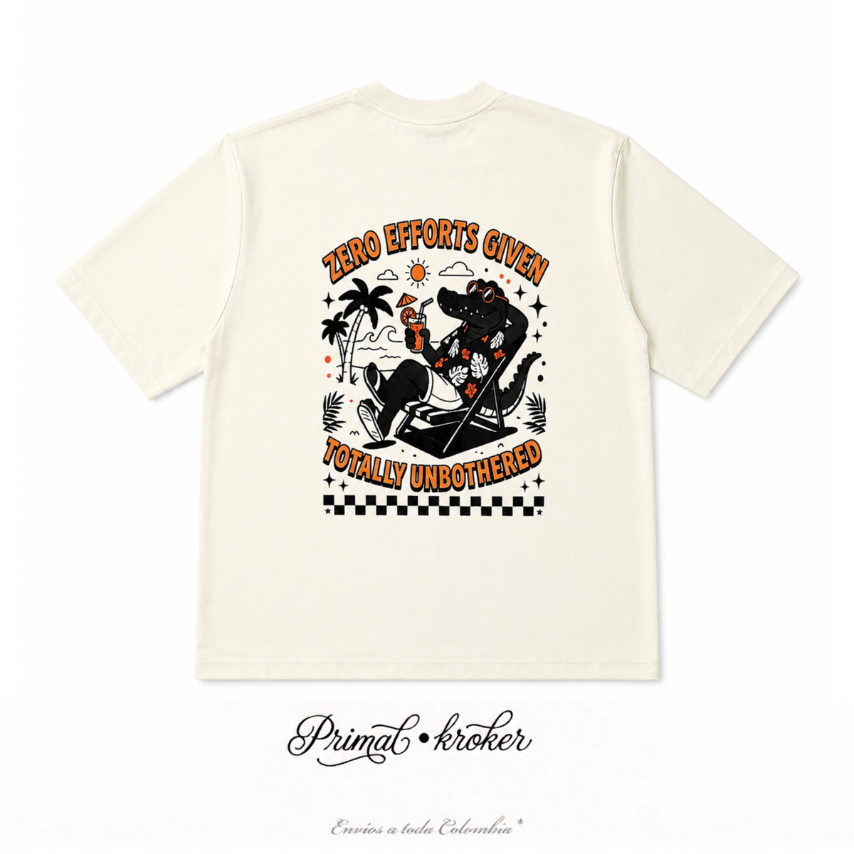 Camiseta Oversize 'Kroker Beige' - Drop 01.