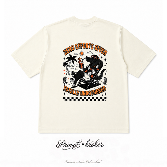 Camiseta Oversize 'Kroker Beige' - Drop 01.