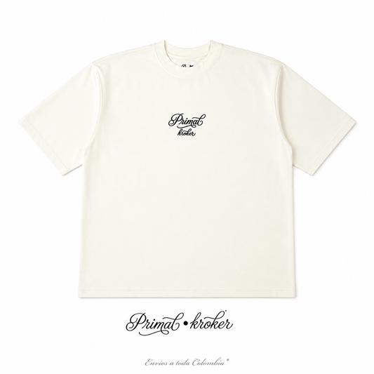 Camiseta Oversize 'Kroker Beige' - Drop 01.