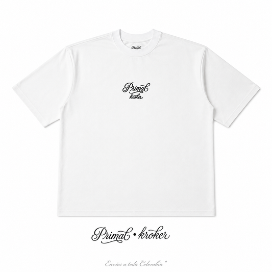 Camiseta Oversize 'Kroker White' - Drop 01.